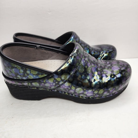 Dansko LT Pro Clogs Size 40 US 9.5-10 Patent Leather Comfort Nursing Slip On - Picture 3 of 11